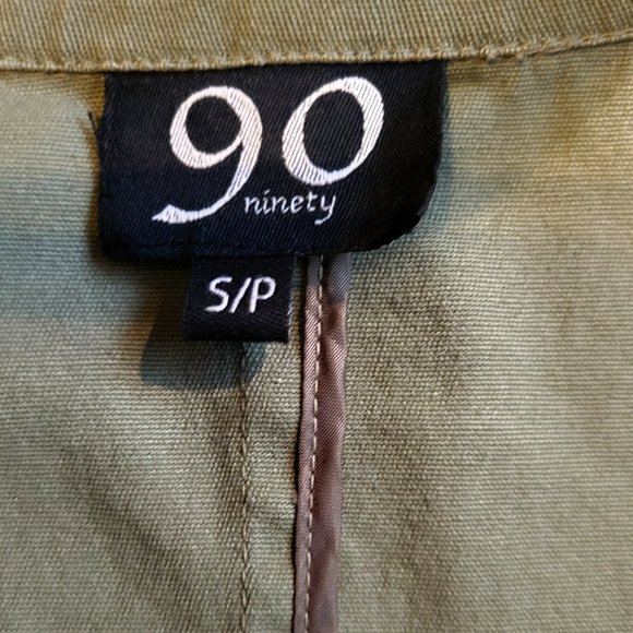 VINTAGE 90’s - Ninety 90 - Army Green Safari Jacket - Size Small - Picture 4 of 6
